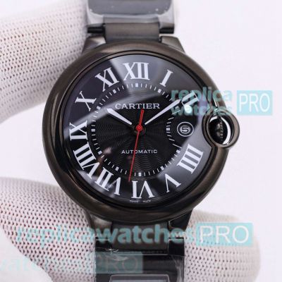 Best Clone Ballon Bleu de Cartier Citizen 42mm Solid Black Case